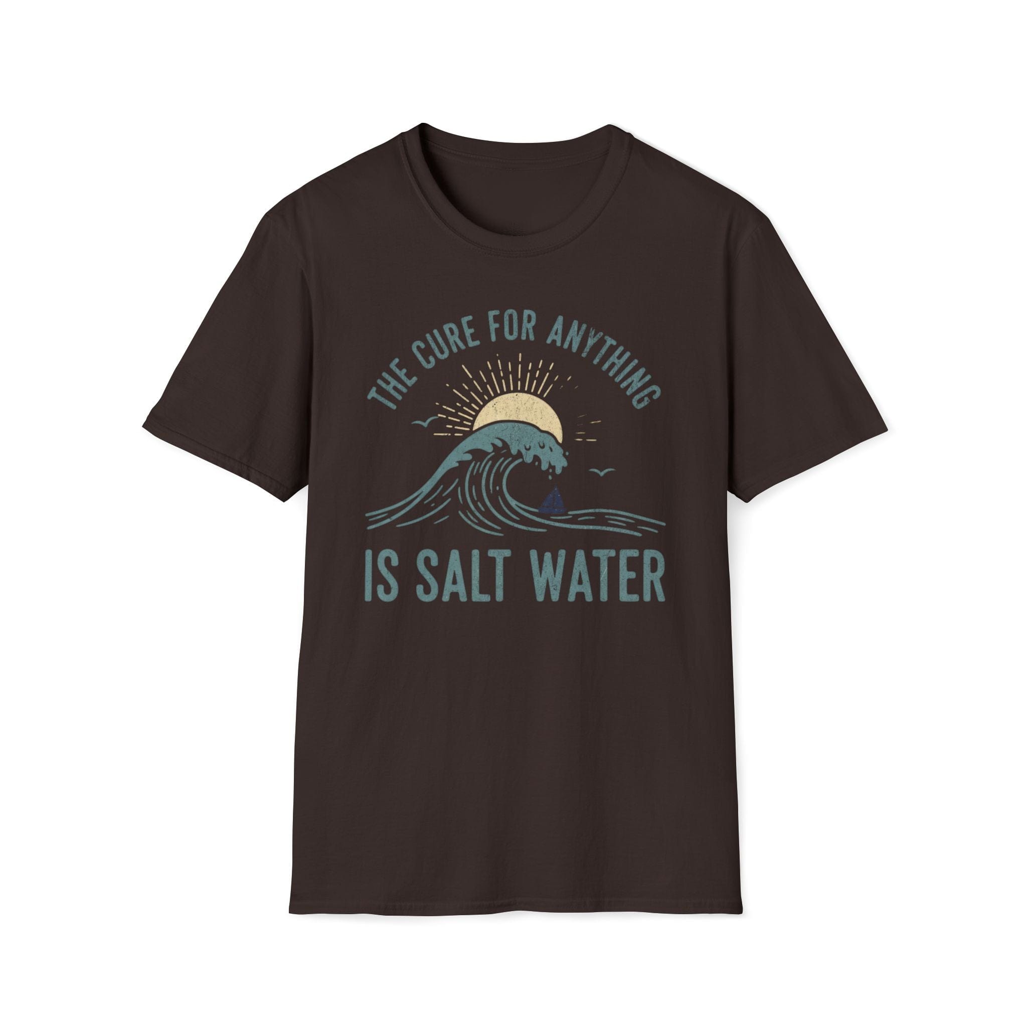Printify T-Shirt Dark Chocolate / S Salt Water Cure