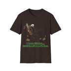 Printify T-Shirt Dark Chocolate / S Skeleton loves hiking