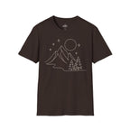 Printify T-Shirt Dark Chocolate / S Starry Night