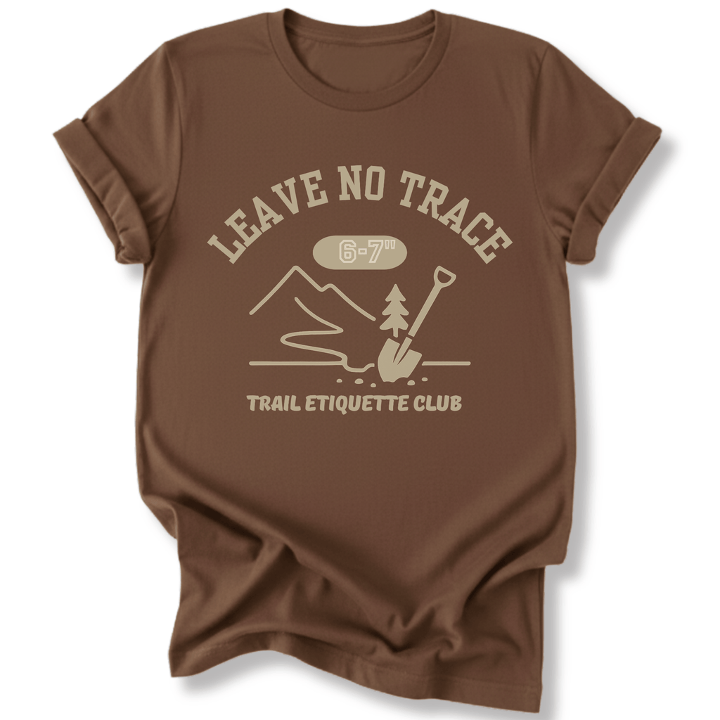 Printify T-Shirt Dark Chocolate / S Trail Etiquette Club