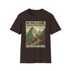 Printify T-Shirt Dark Chocolate / S Trump Hikes - Faster Than you