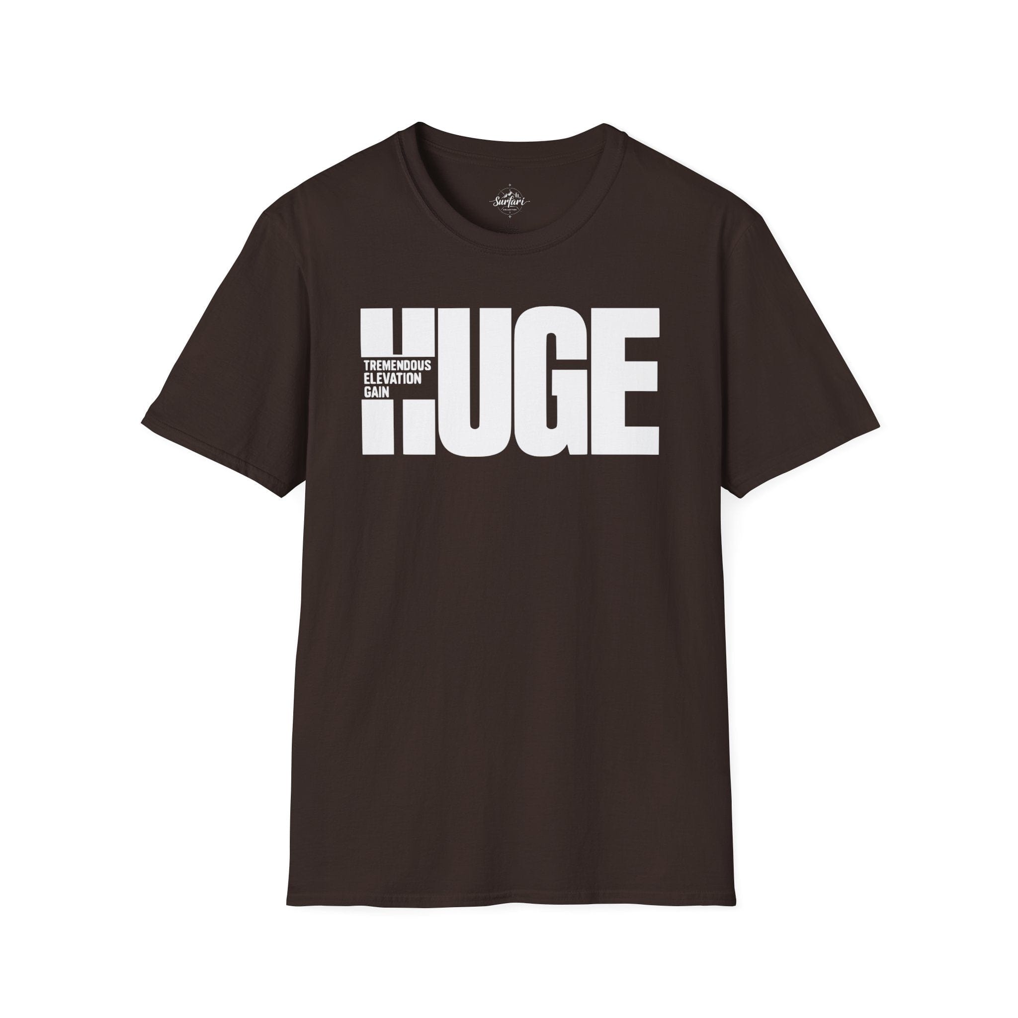 Printify T-Shirt Dark Chocolate / S Trump Hikes - HUGE Elevation Gain!