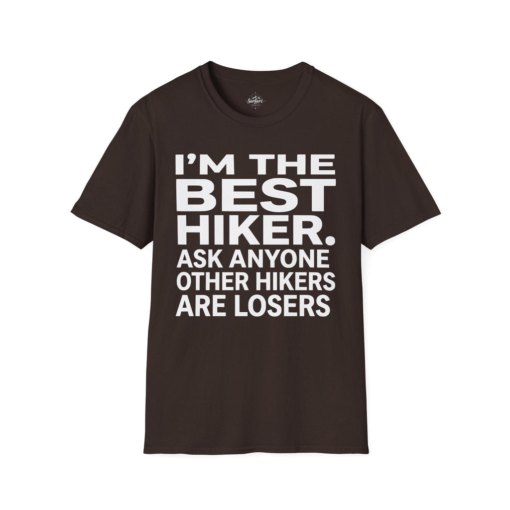Printify T-Shirt Dark Chocolate / S Trump Hikes - I'm the Best Hiker