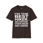Printify T-Shirt Dark Chocolate / S Trump Hikes - I'm the Best Hiker
