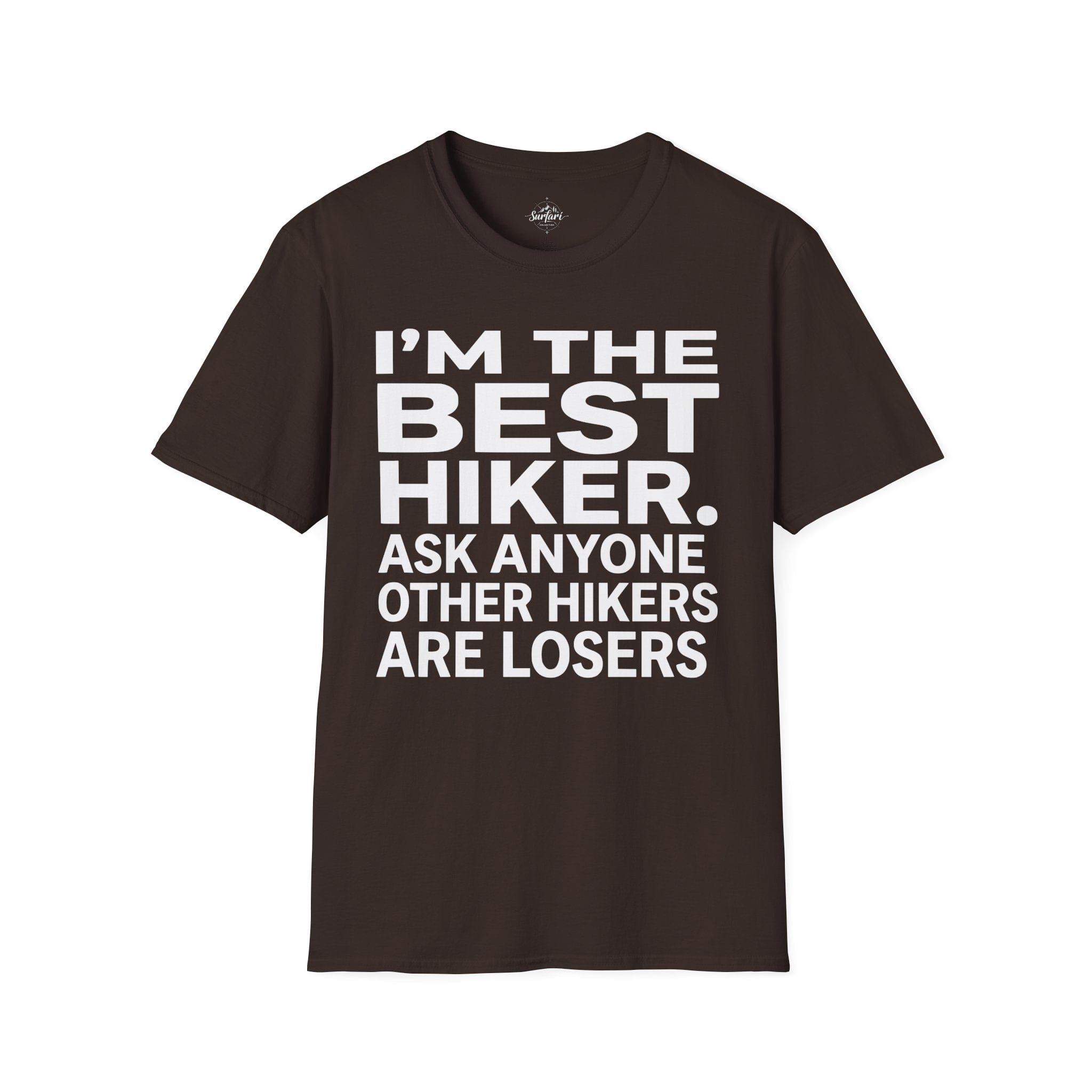 Printify T-Shirt Dark Chocolate / S Trump Hikes - I'm the Best Hiker