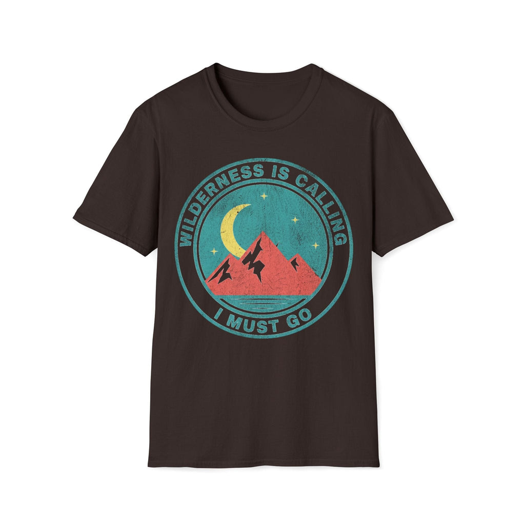 Printify T-Shirt Dark Chocolate / S Wilderness is Calling