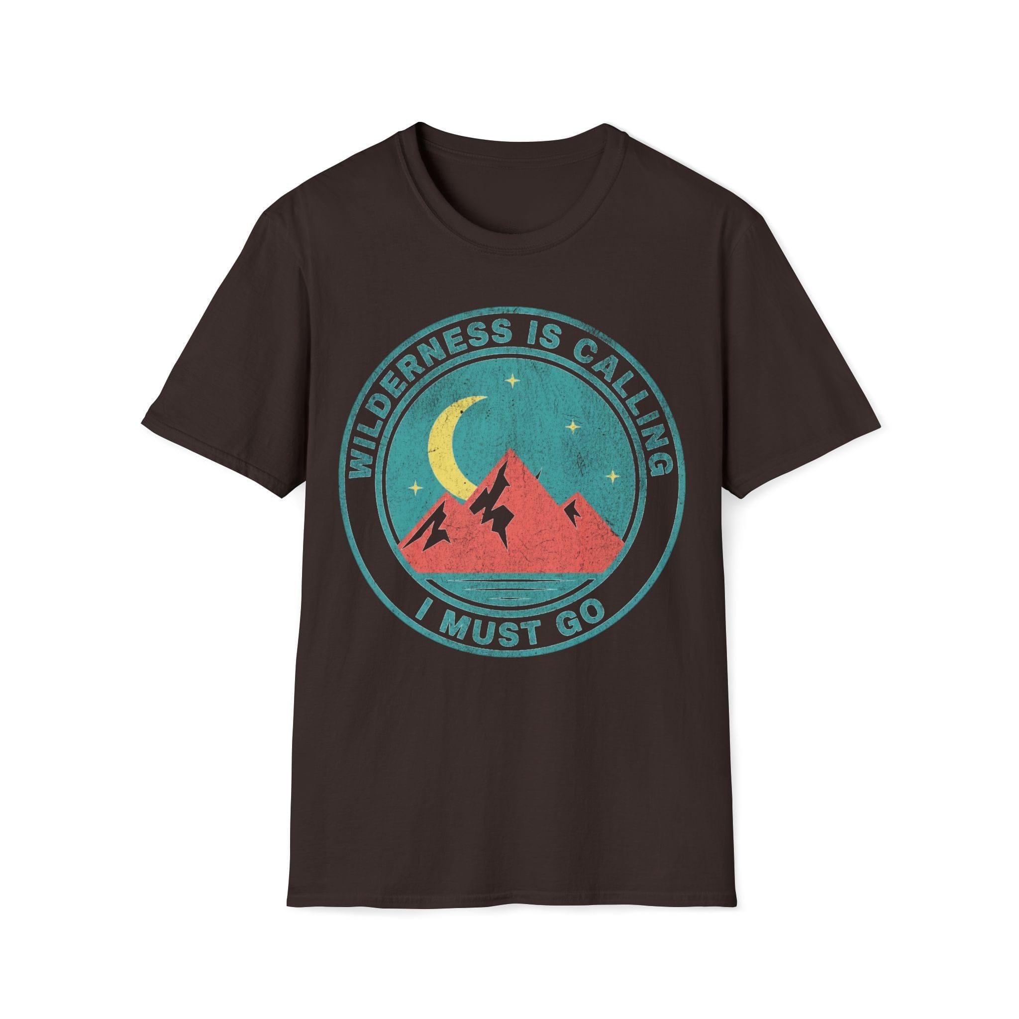 Printify T-Shirt Dark Chocolate / S Wilderness is Calling