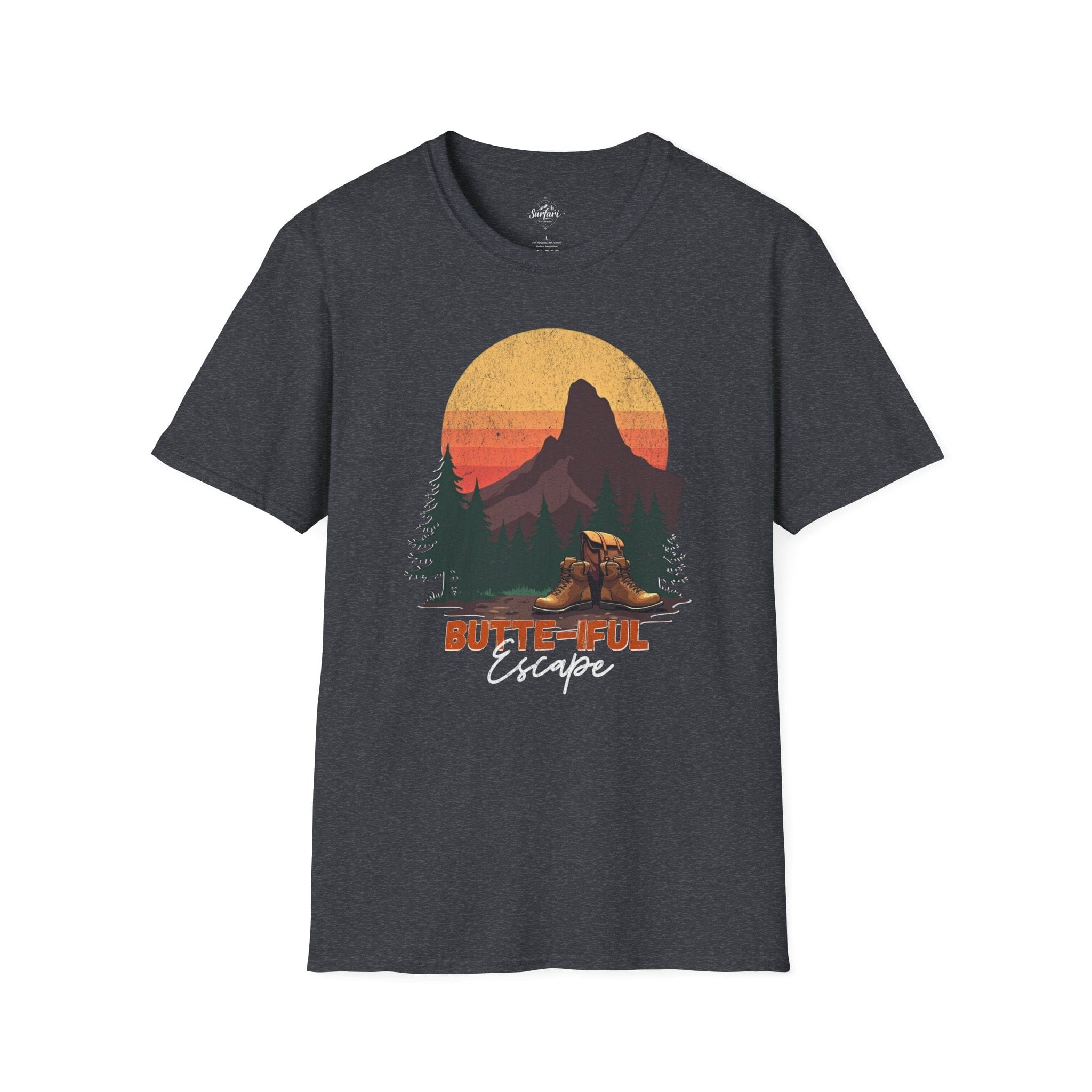 Printify T-Shirt Dark Heather Grey / XS Butte-iful Escape