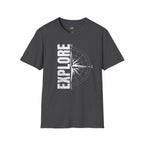 Printify T-Shirt Dark Heather / XS Explore the World