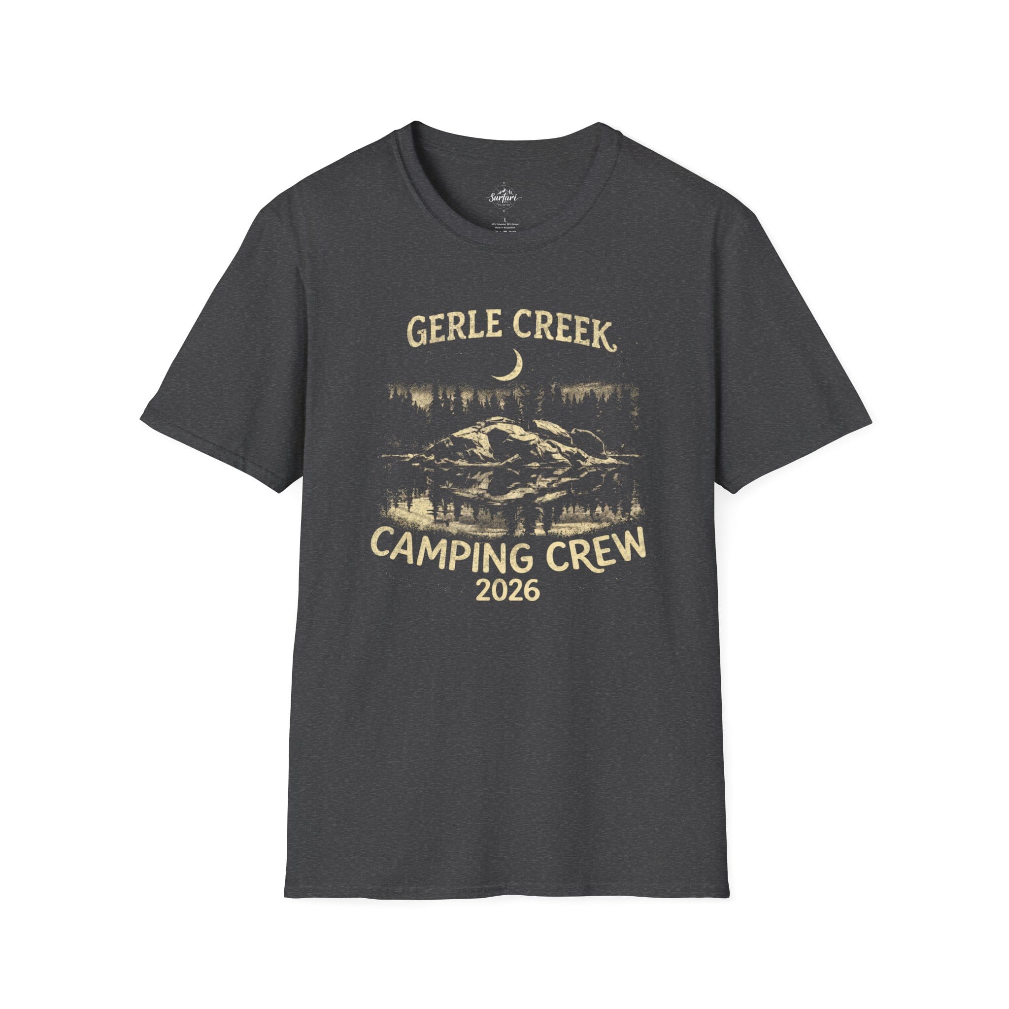 Printify T-Shirt Dark Heather / XS Gerle Creek Camping Crew 2026