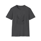 Printify T-Shirt Dark Heather / XS Moonlit Mountain Landscape T-Shirt