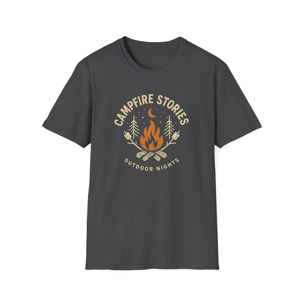 Printify T-Shirt Dark Heather / XS Outdoor Campfire Nights T-Shirt