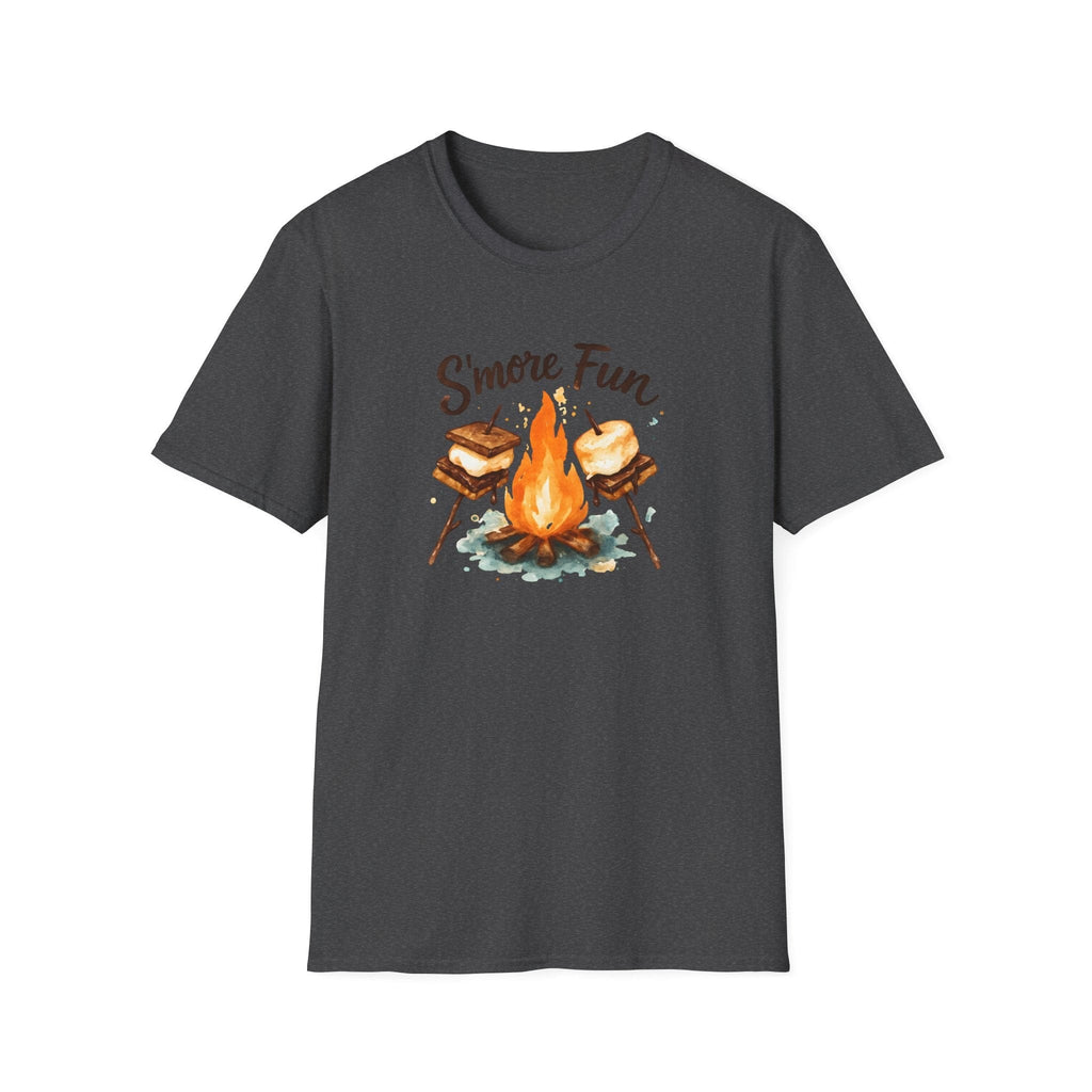 Printify T-Shirt Dark Heather / XS S'more Fun Campfire T-Shirt