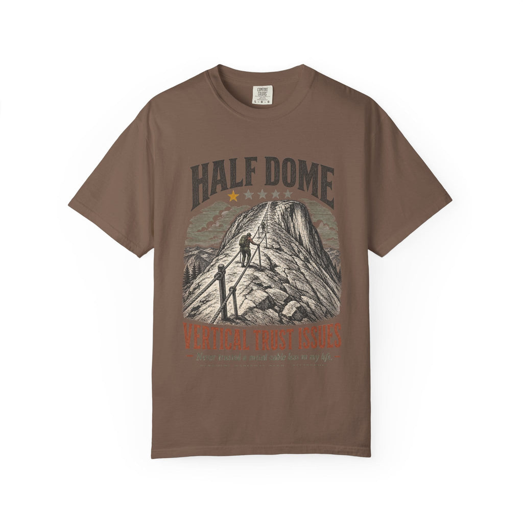 Printify T-Shirt Espresso / S 1 star - Half dome Trust issues