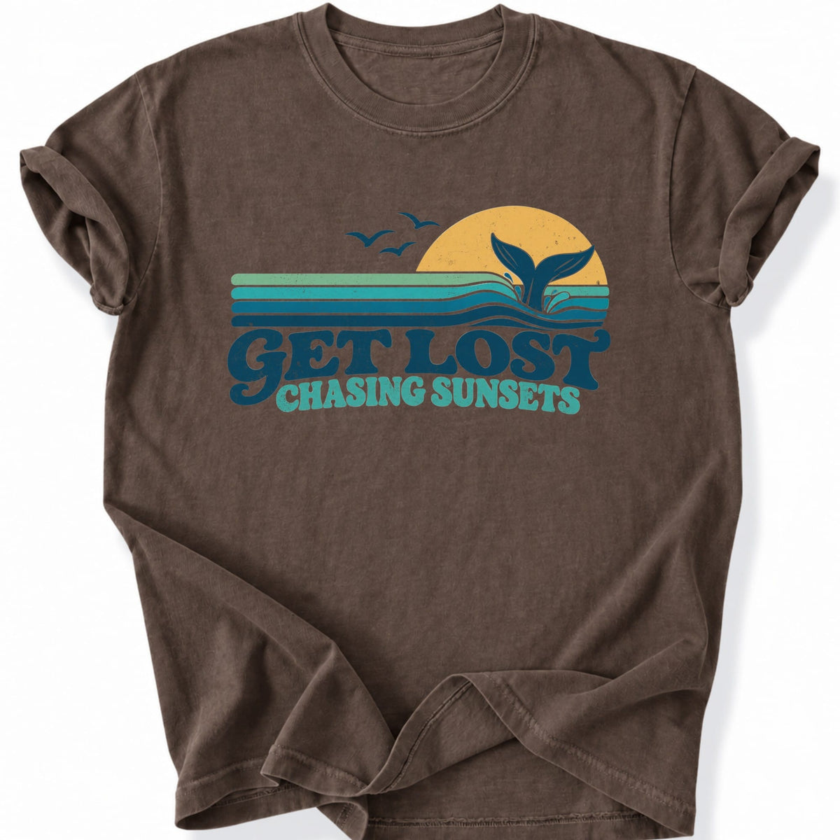 Printify T-Shirt Espresso / S Chasing Sunsets T-Shirt