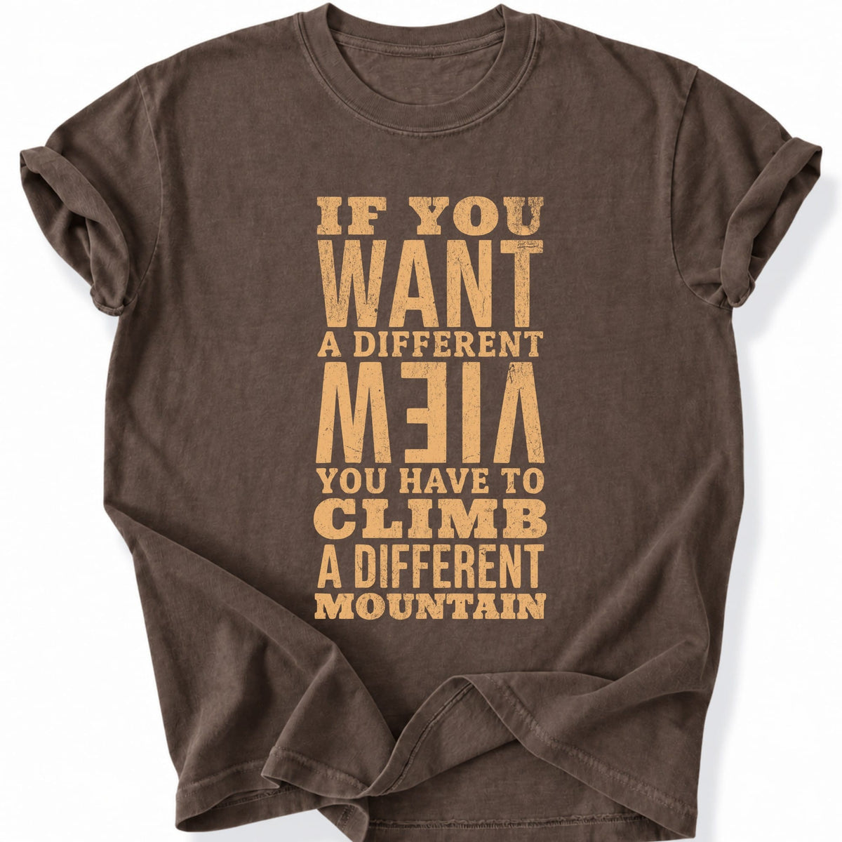 Printify T-Shirt Espresso / S Different Mountain T-Shirt