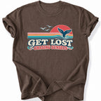 Printify T-Shirt Espresso / S Get Lost T-Shirt