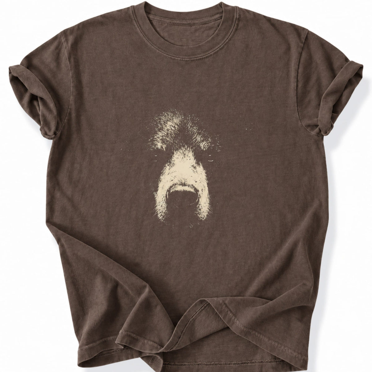 Printify T-Shirt Espresso / S Gritty Bear T-Shirt