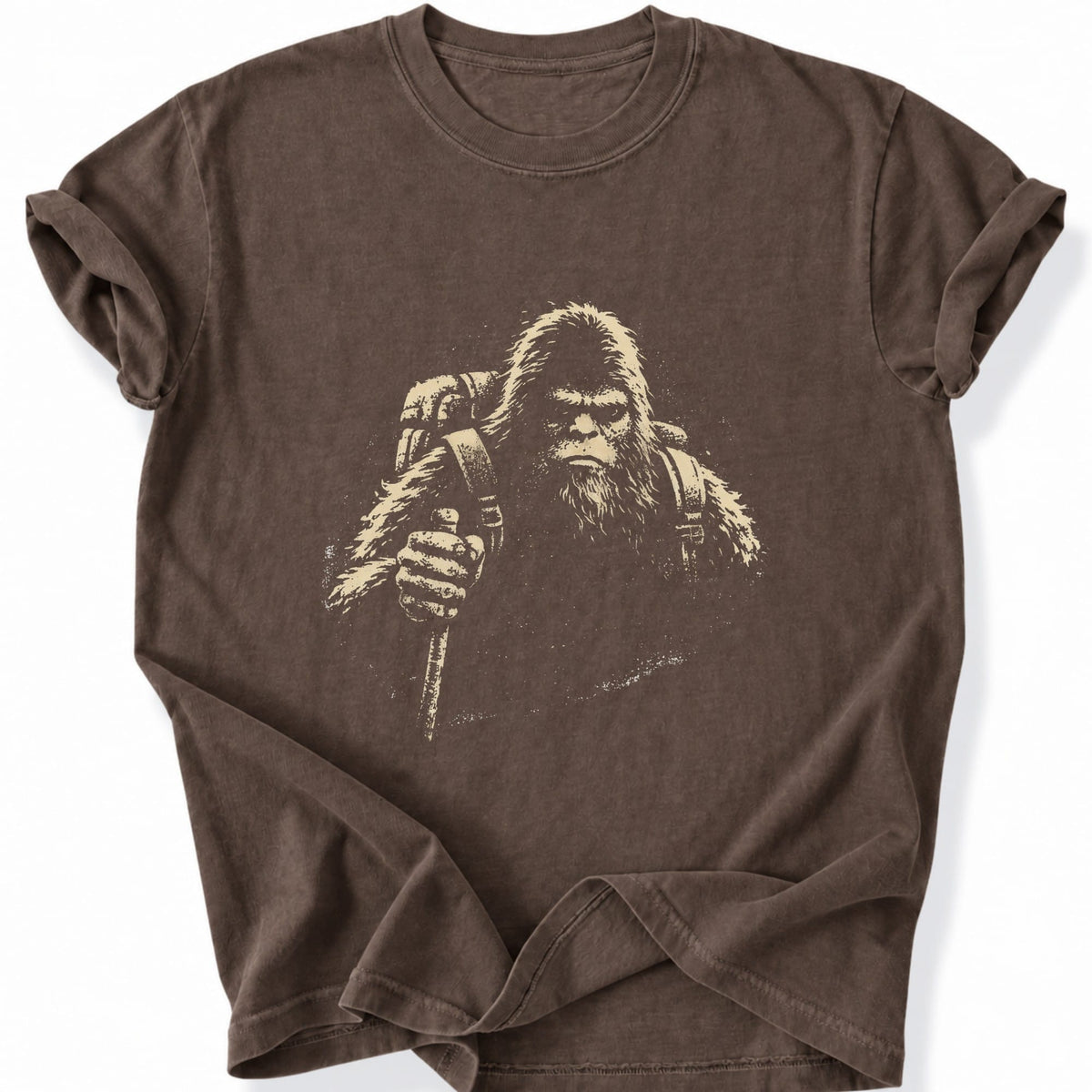 Printify T-Shirt Espresso / S Gritty Bigfoot Hiking T-Shirt