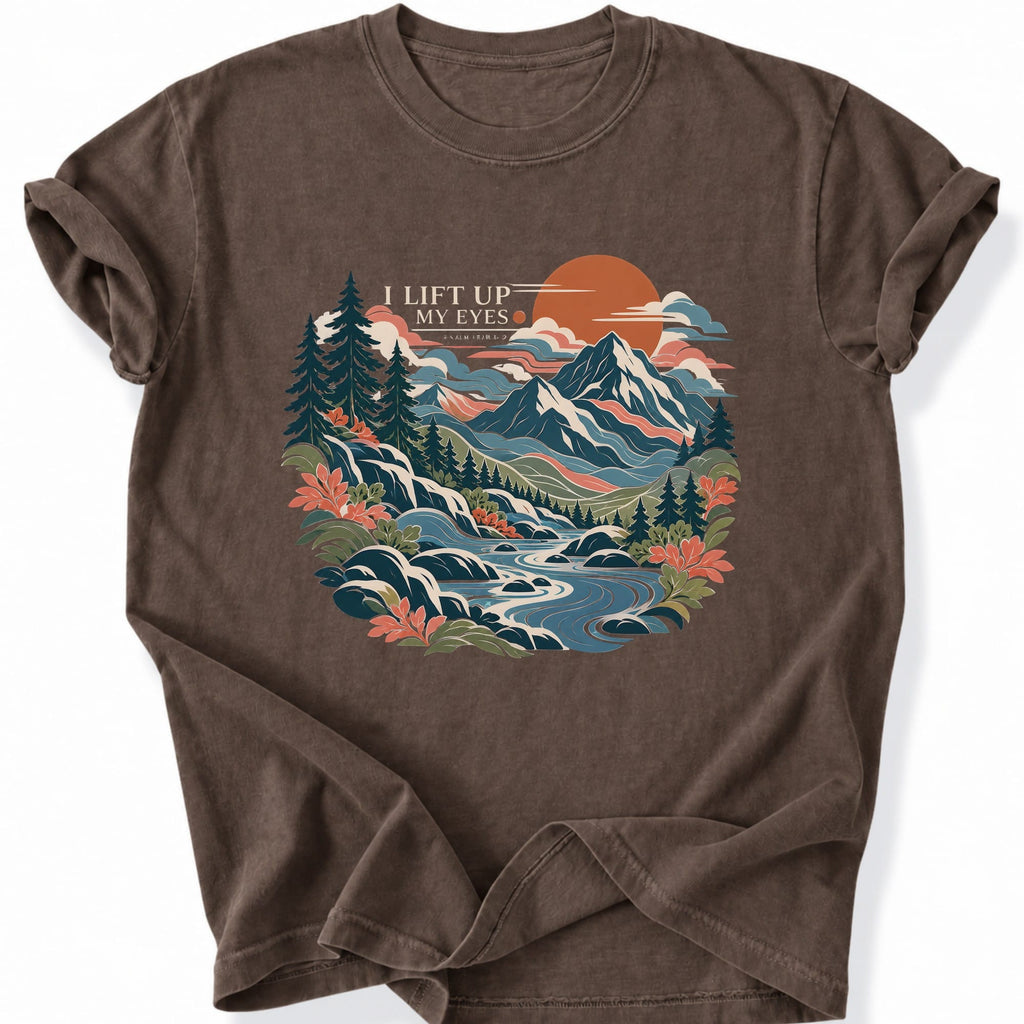 Printify T-Shirt Espresso / S Mountain Flow T-Shirt