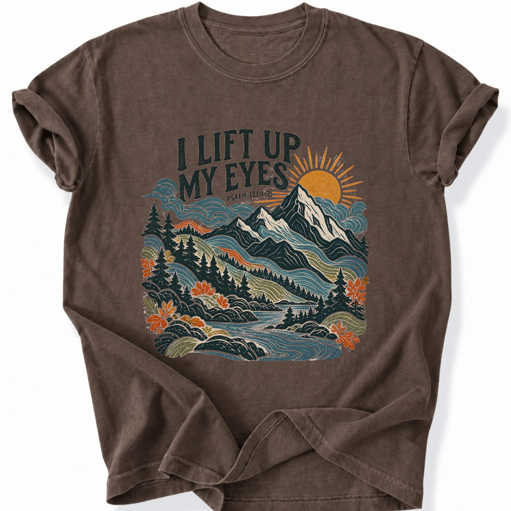 Printify T-Shirt Espresso / S Mountains Rise T-Shirt