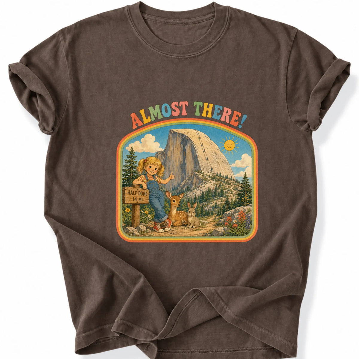 Printify T-Shirt Espresso / S Peaks Peckers Bigfoot - Almost There!