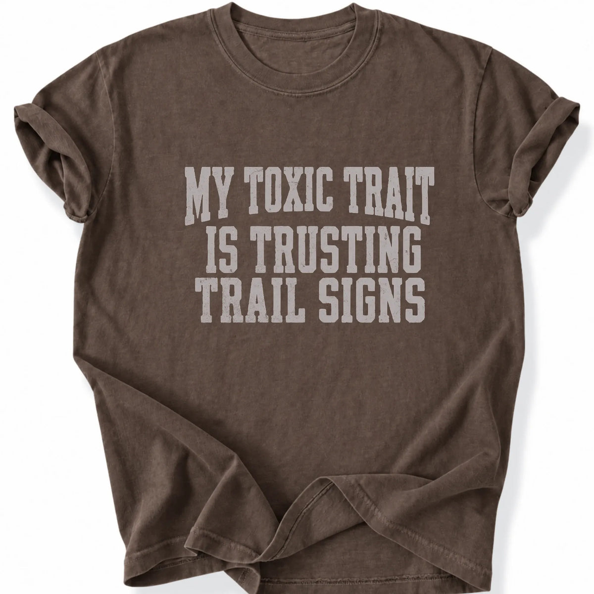 Printify T-Shirt Espresso / S Peaks Peckers Bigfoot - Don't Trust Trail Signs