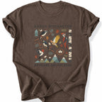Printify T-Shirt Espresso / S Peaks Peckers Bigfoot - Easily Distracted