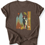 Printify T-Shirt Espresso / S Peaks Peckers Bigfoot - Mid-Century Pecker