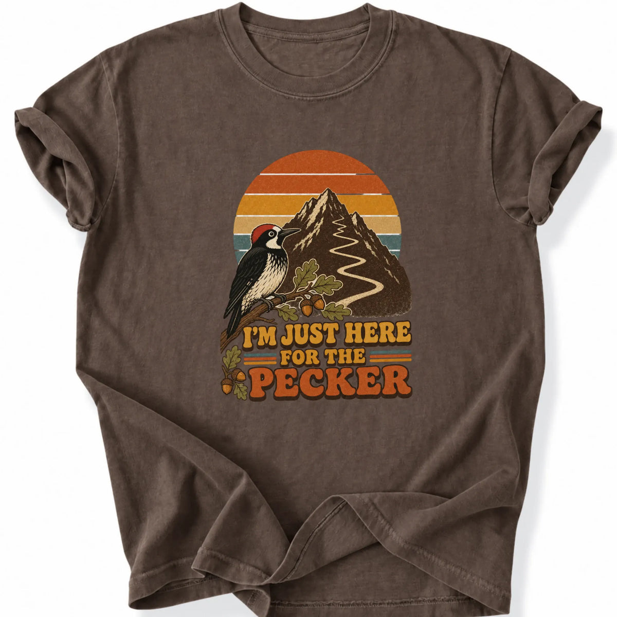 Printify T-Shirt Espresso / S Peaks Peckers Bigfoot - Retro Pecker (1)