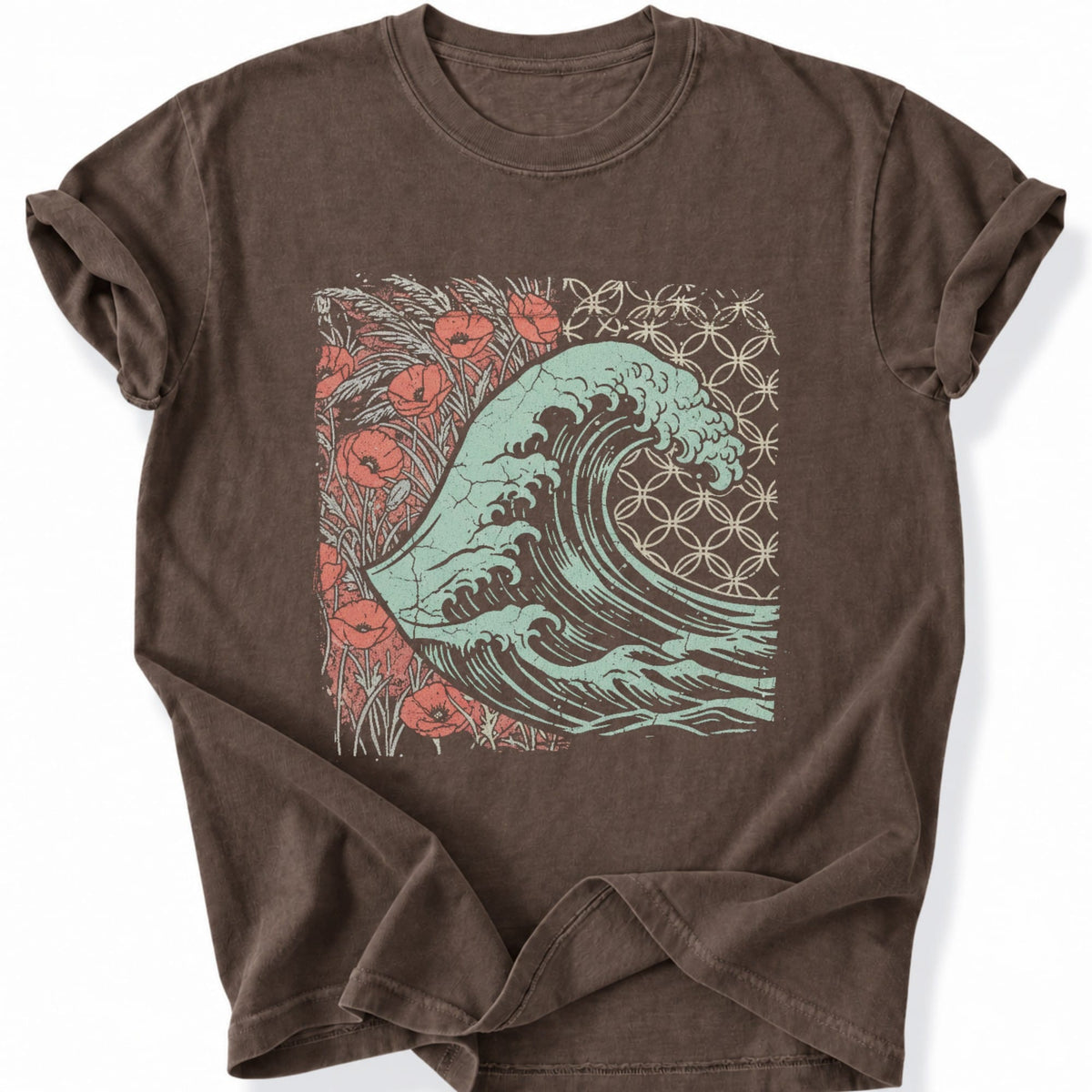Printify T-Shirt Espresso / S Petal Tide T-Shirt