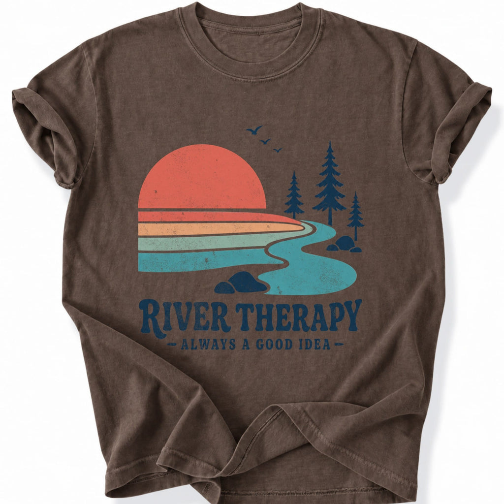 Printify T-Shirt Espresso / S River Therapy T-Shirt