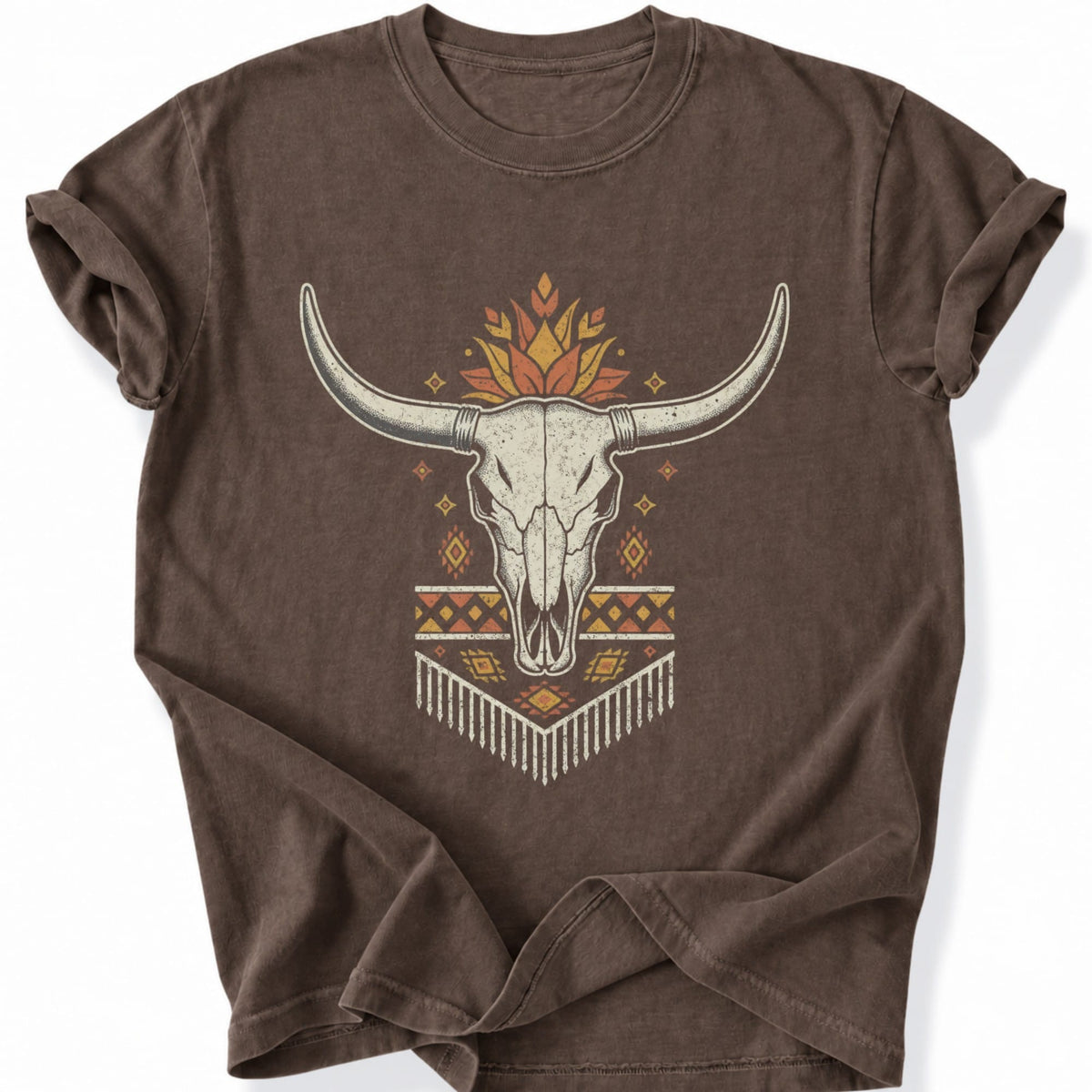Printify T-Shirt Espresso / S Sacred Horns T-Shirt