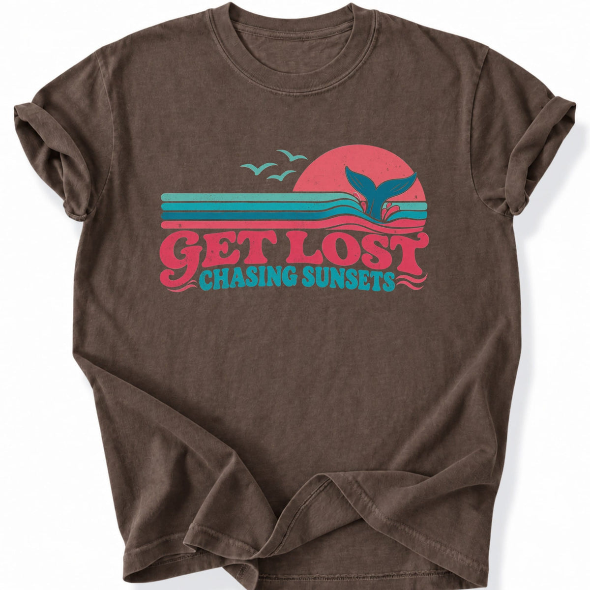 Printify T-Shirt Espresso / S Sunset Chaser T-Shirt
