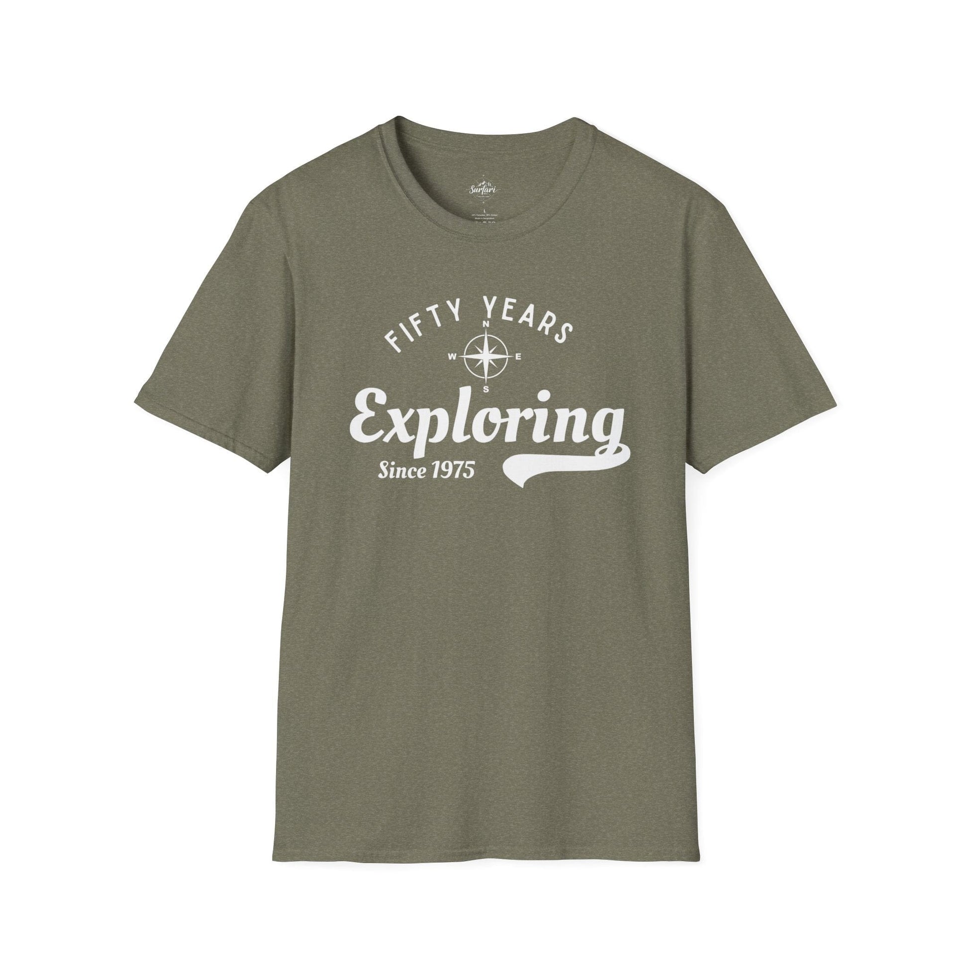 Printify T-Shirt Exploring Since 1975