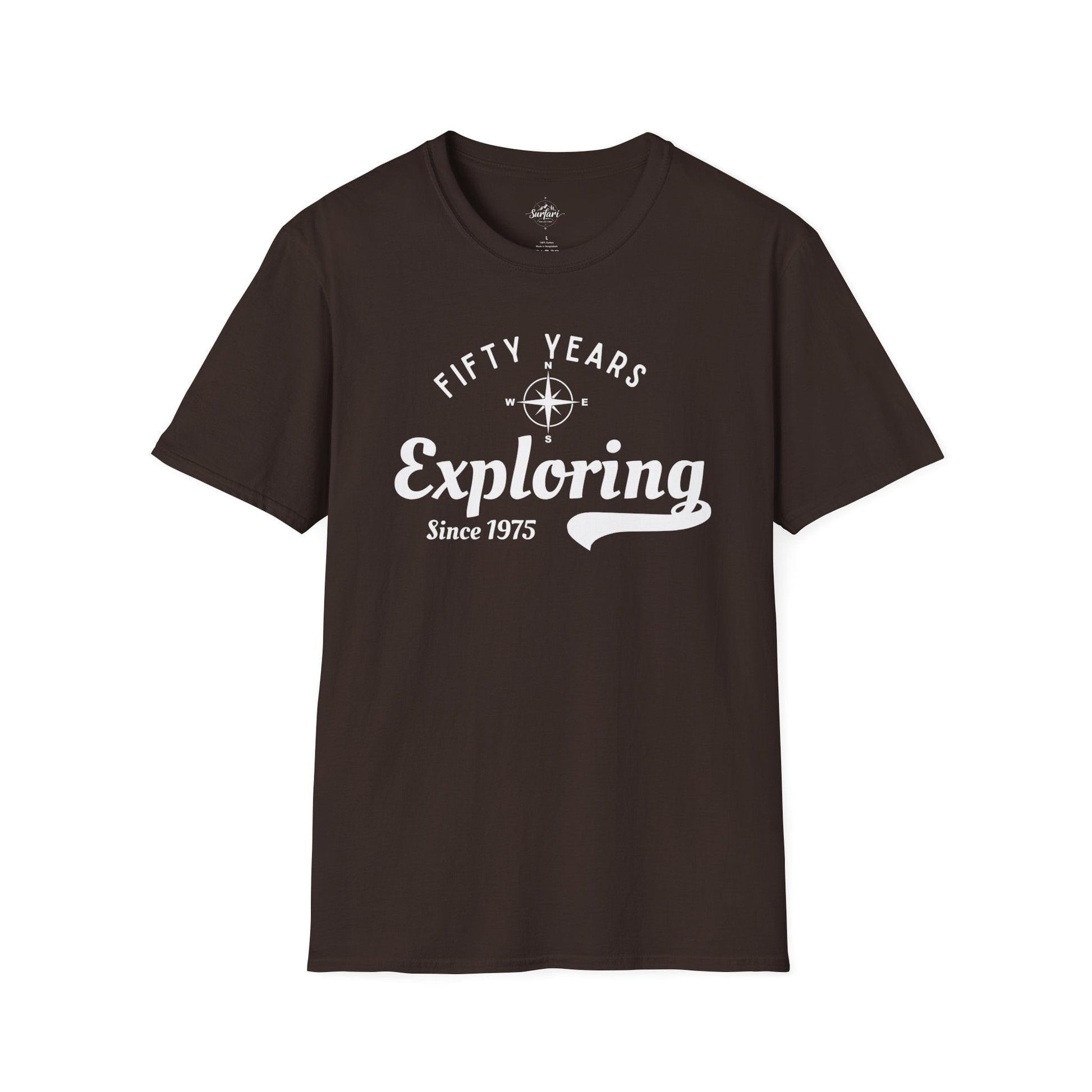 Printify T-Shirt Exploring Since 1975