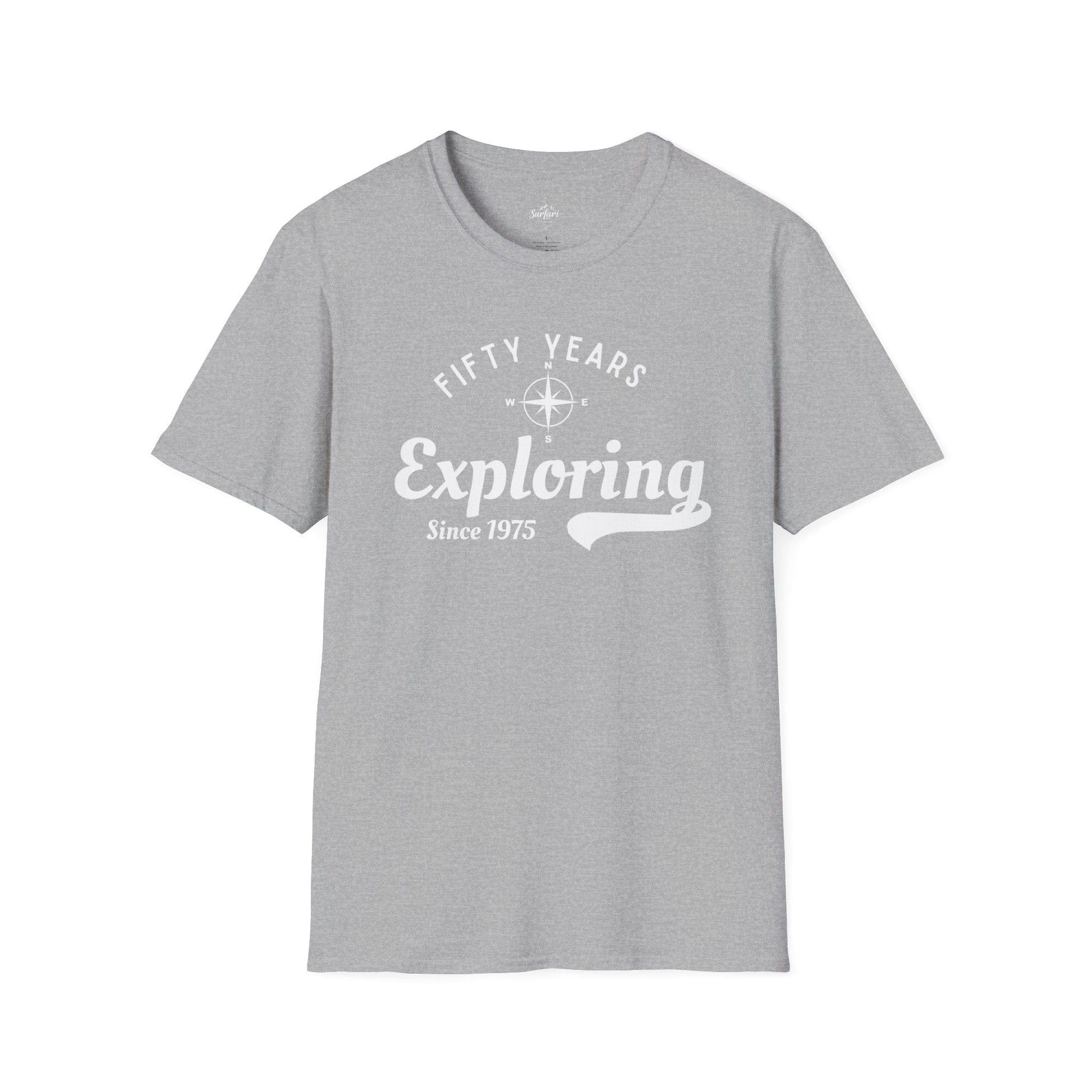 Printify T-Shirt Exploring Since 1975