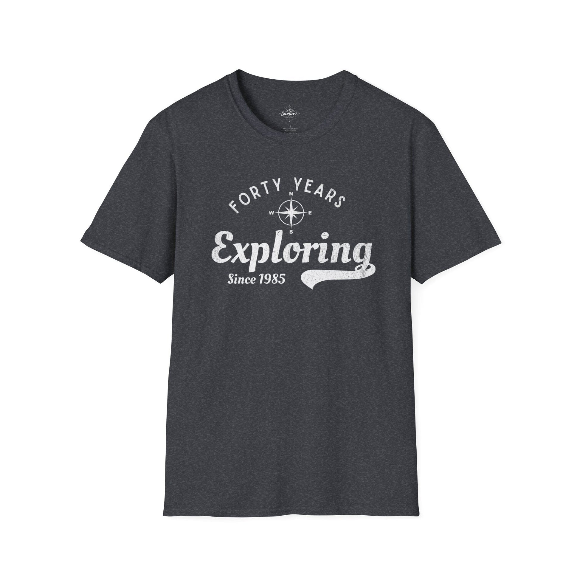Printify T-Shirt Exploring Since 1985