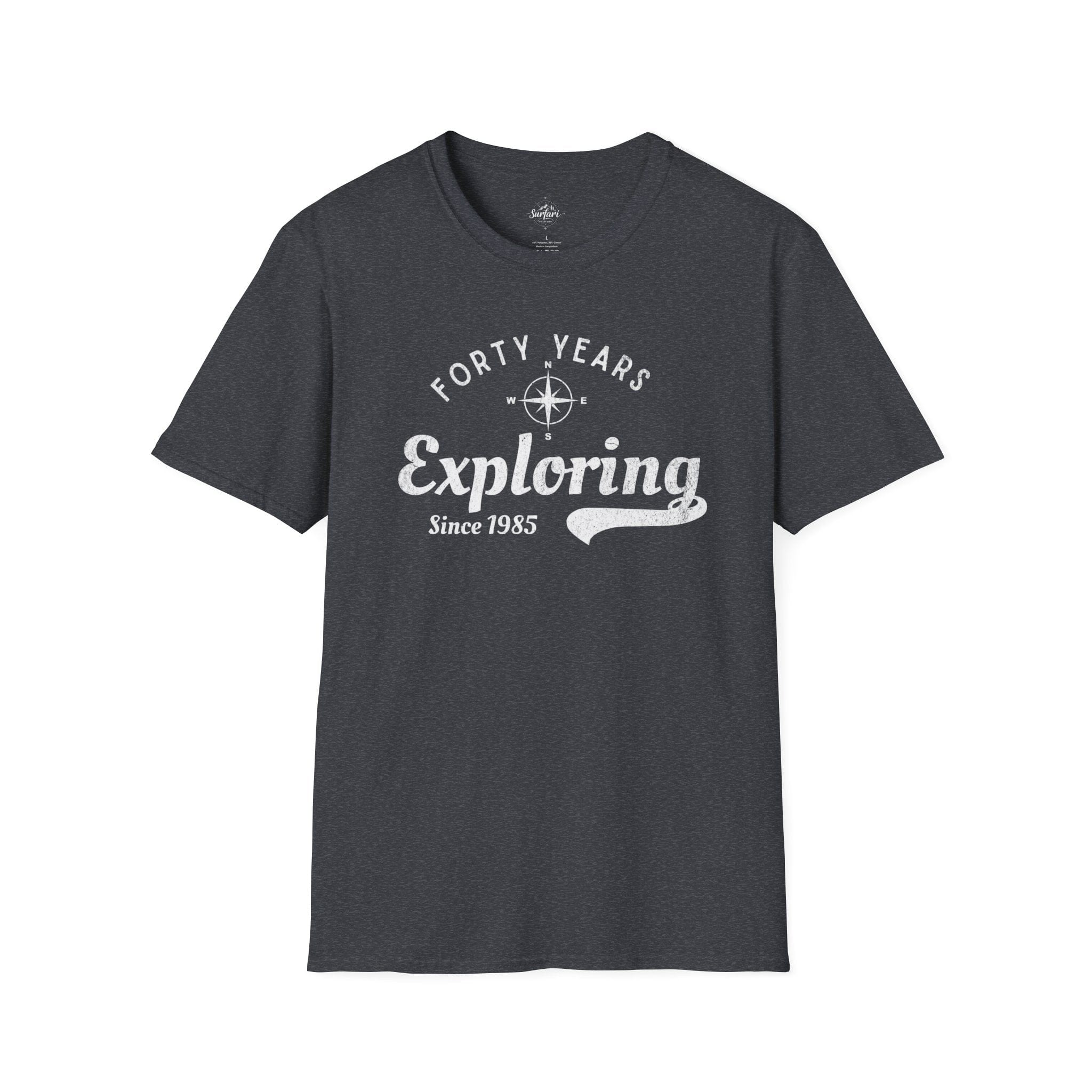 Printify T-Shirt Exploring Since 1985