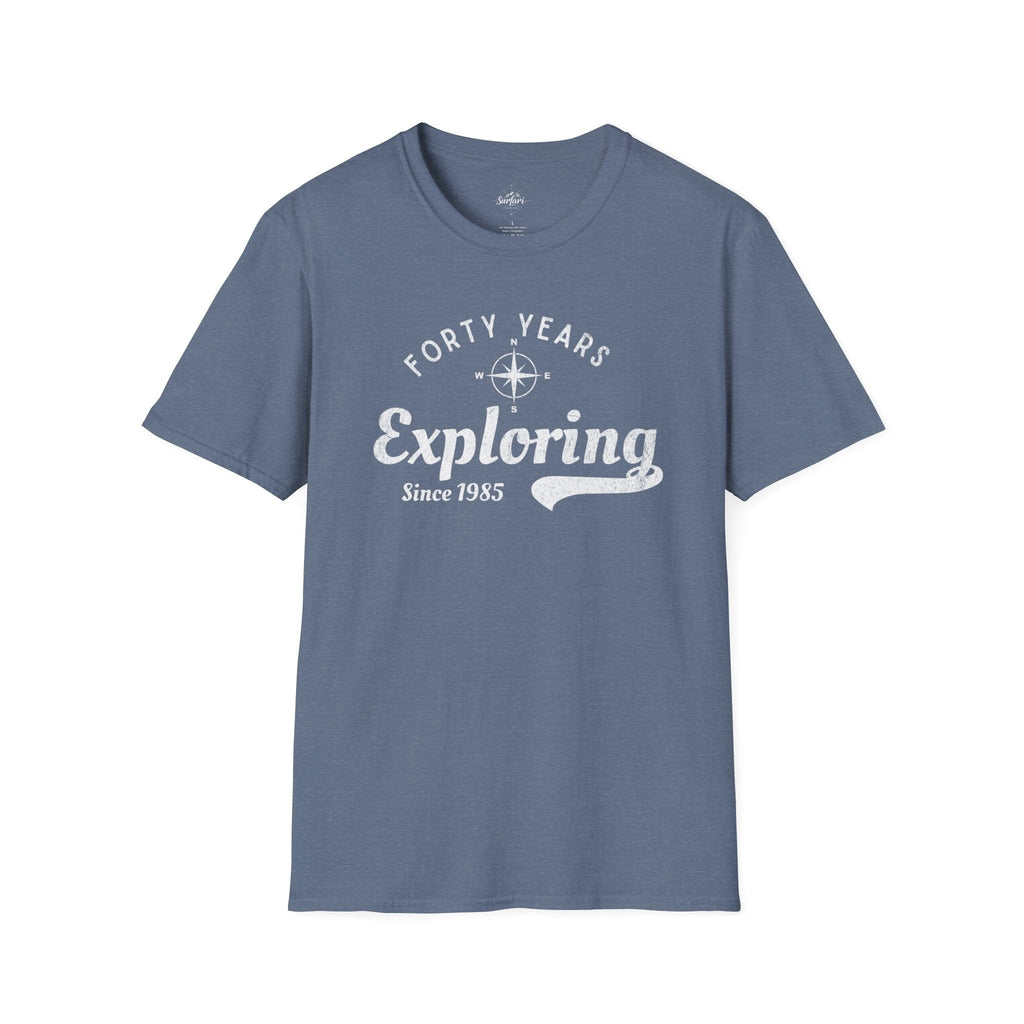 Printify T-Shirt Exploring Since 1985