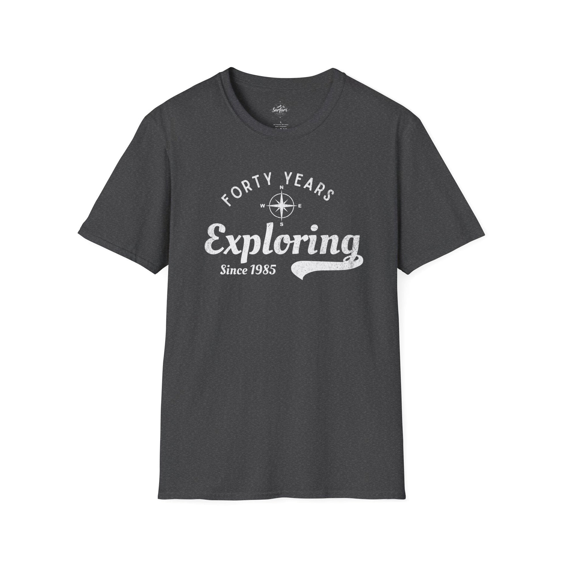 Printify T-Shirt Exploring Since 1985