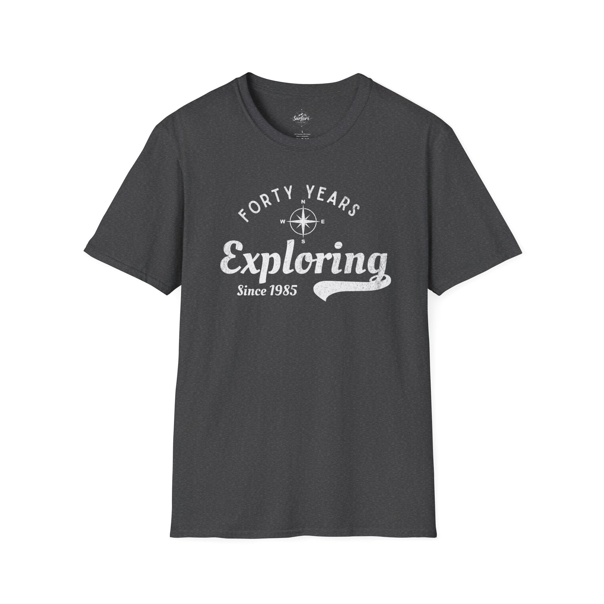 Printify T-Shirt Exploring Since 1985
