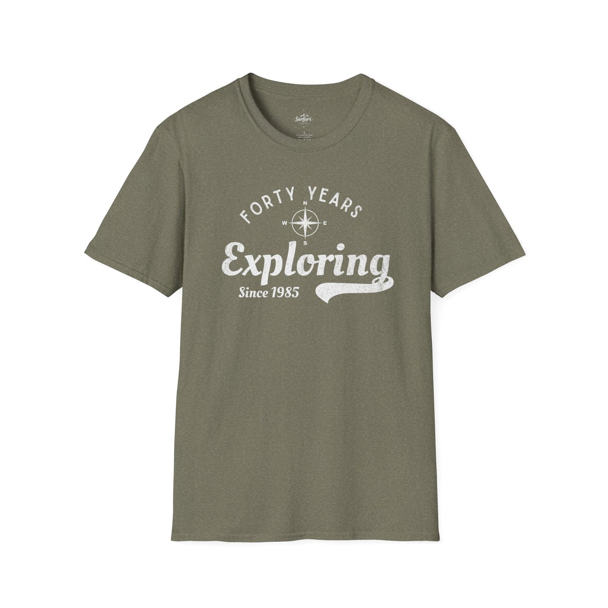 Printify T-Shirt Exploring Since 1985
