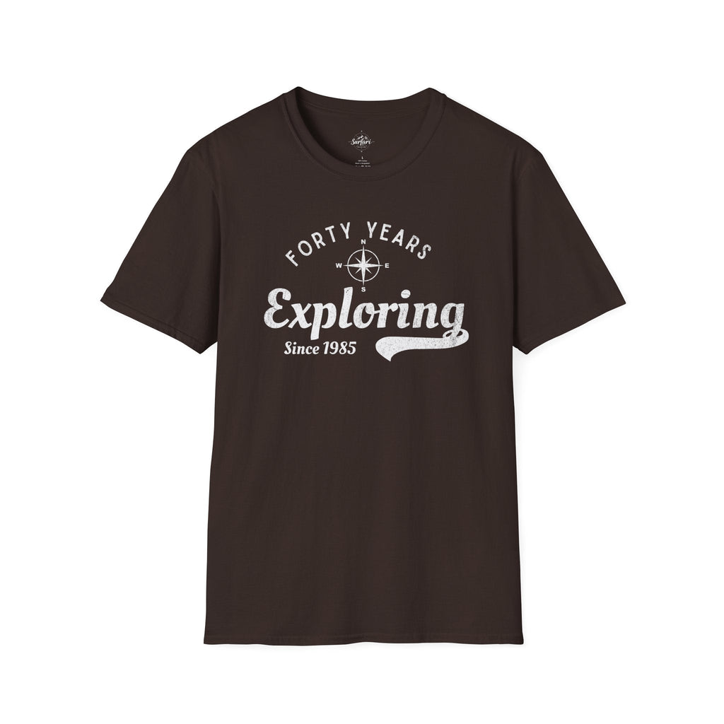 Printify T-Shirt Exploring Since 1985