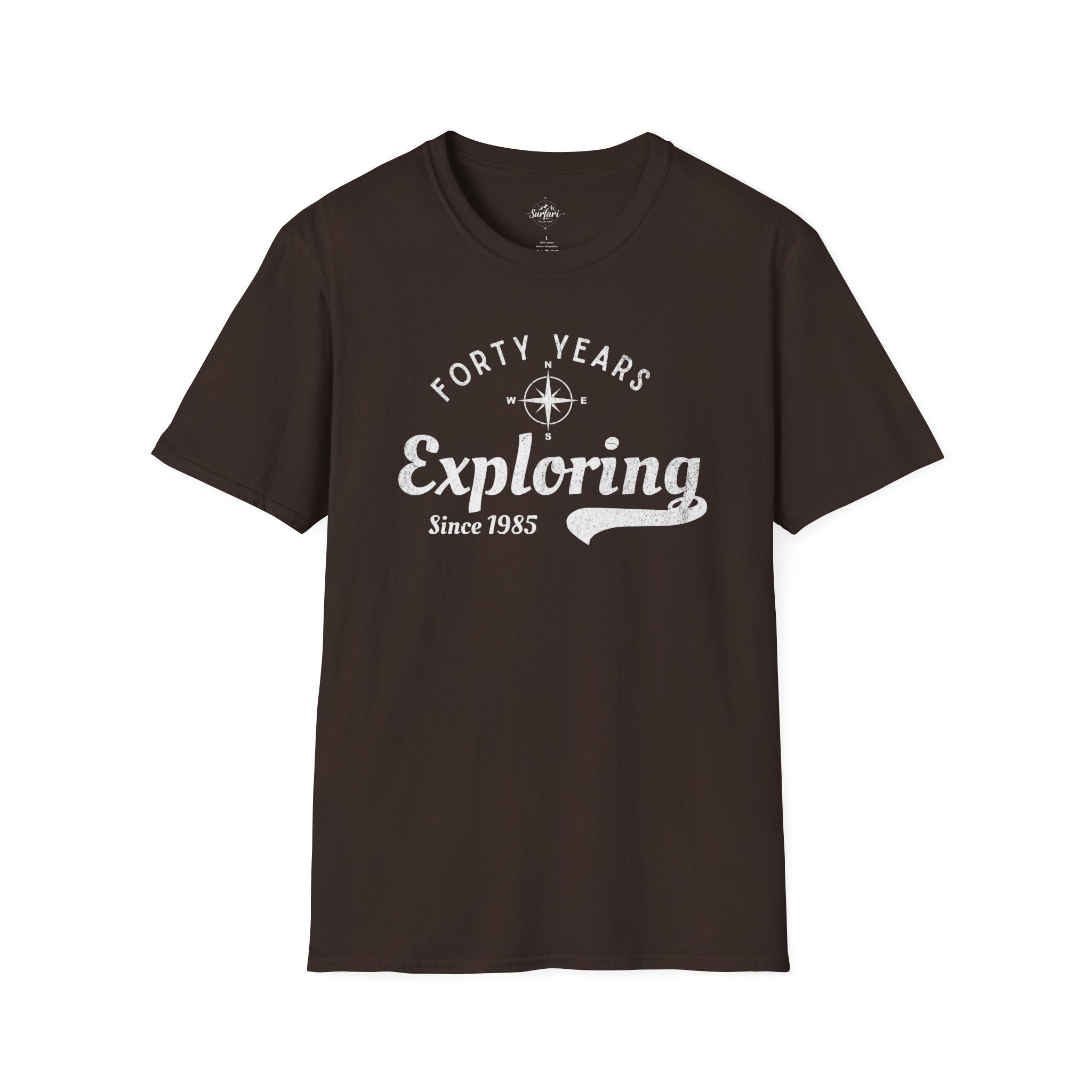 Printify T-Shirt Exploring Since 1985