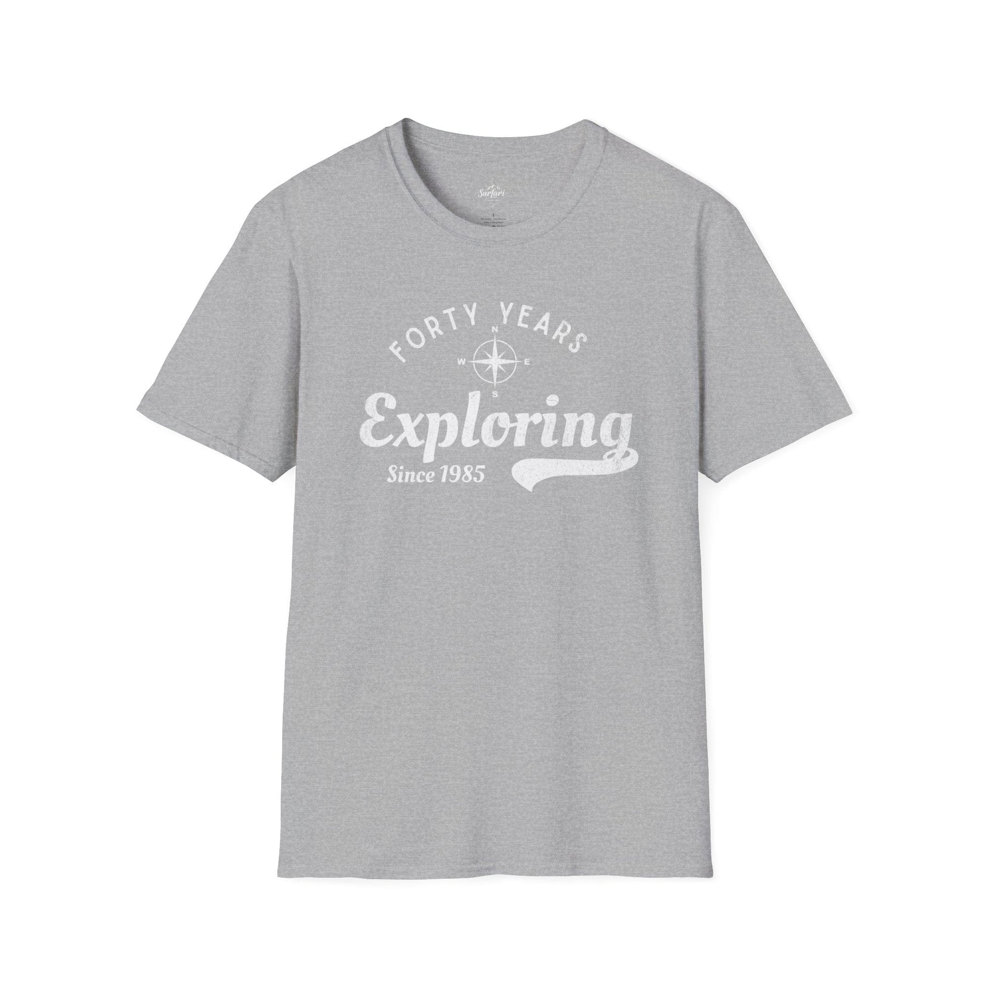 Printify T-Shirt Exploring Since 1985
