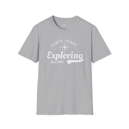 Printify T-Shirt Exploring Since 1985