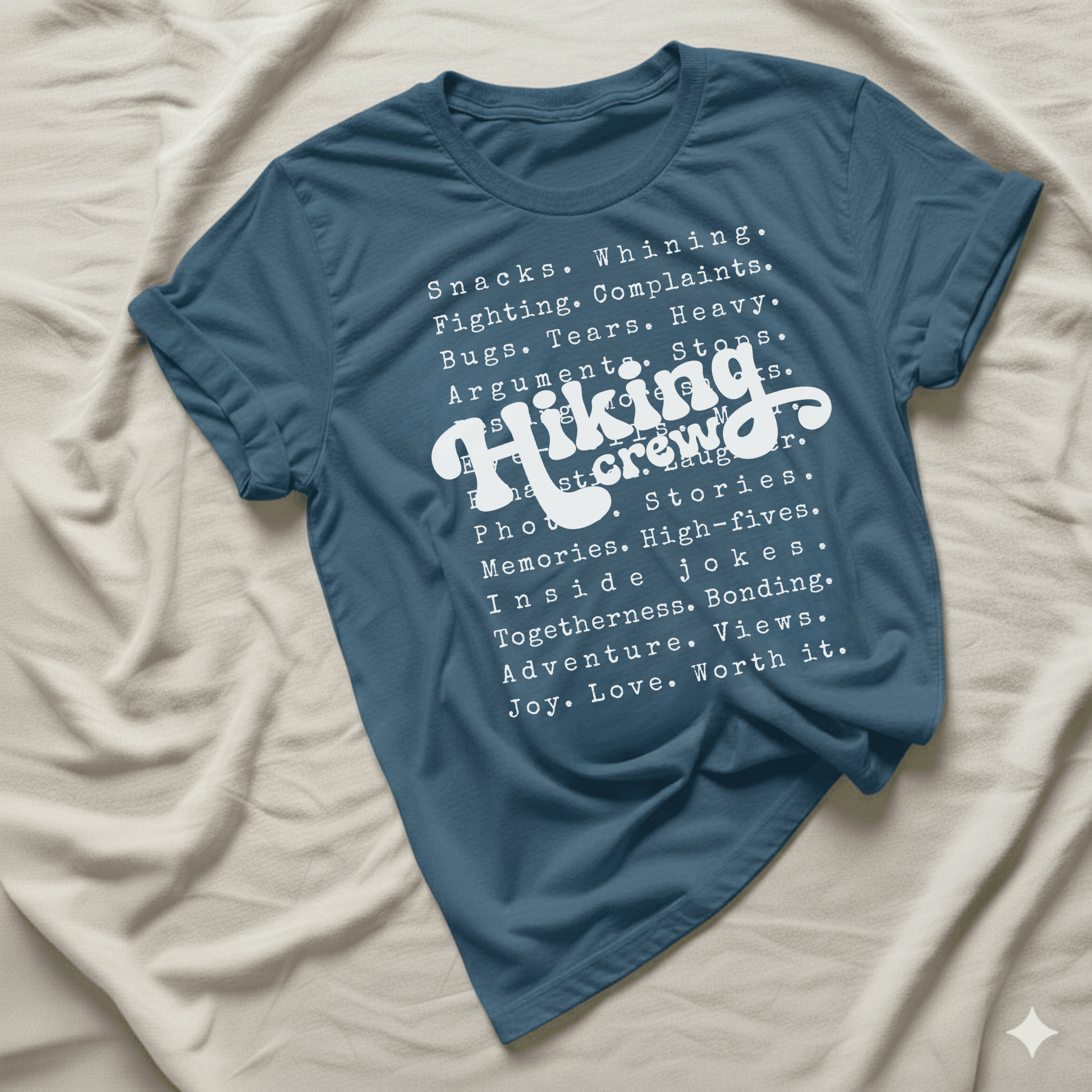 Printify T-Shirt Family Hiking Crew