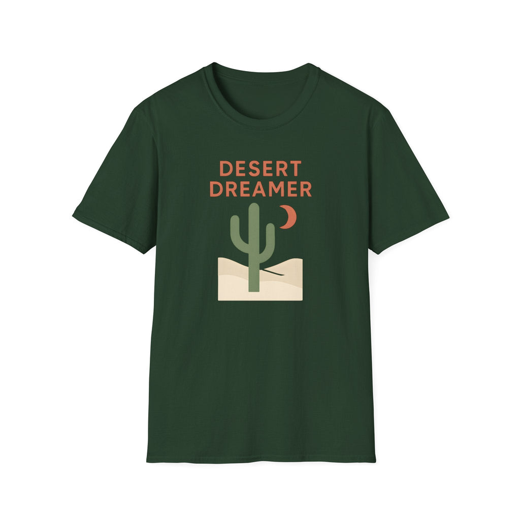 Printify T-Shirt Forest Green / S Desert Dreamer Illustration T-Shirt