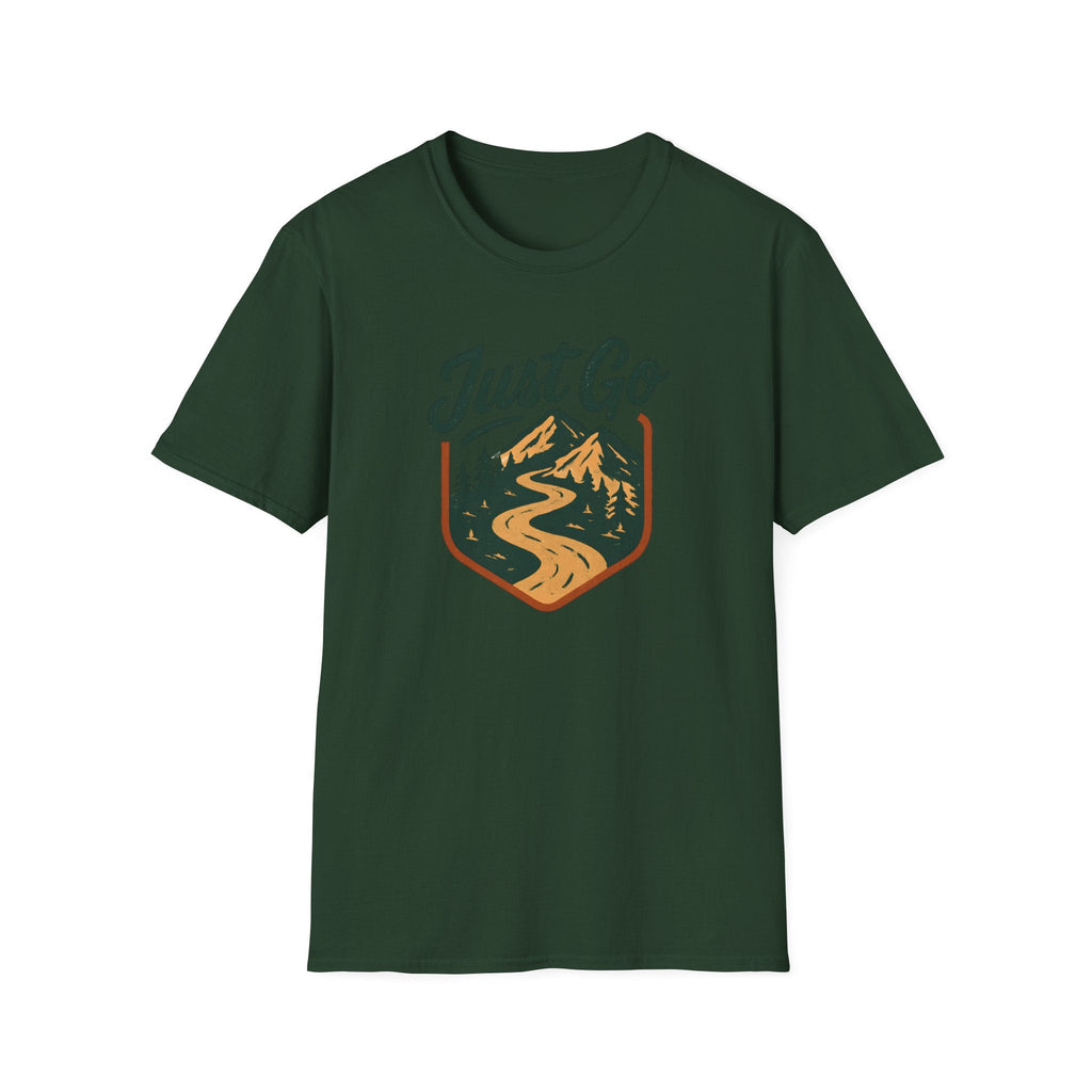 Printify T-Shirt Forest Green / S Mountain River Logo T-Shirt